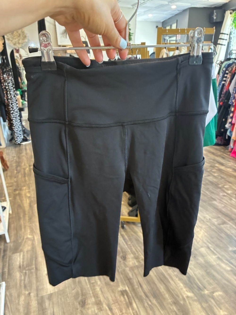 lululemon athletica Black High-Rise Pocket Bike Shorts